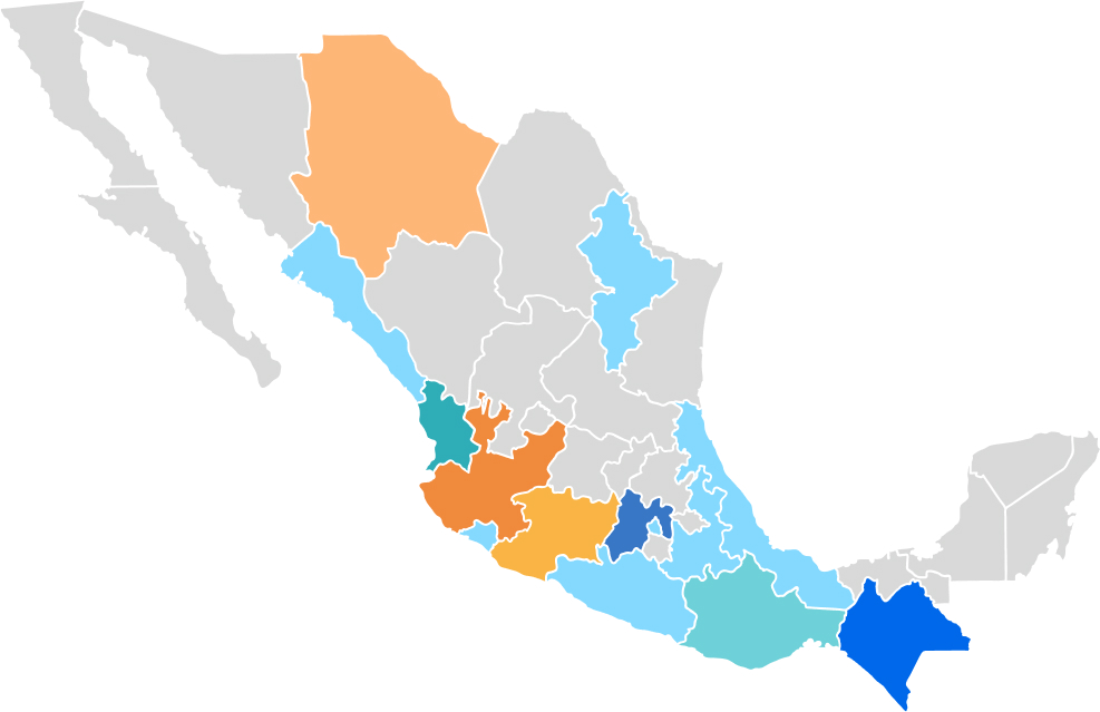 Áreas de intervención en México