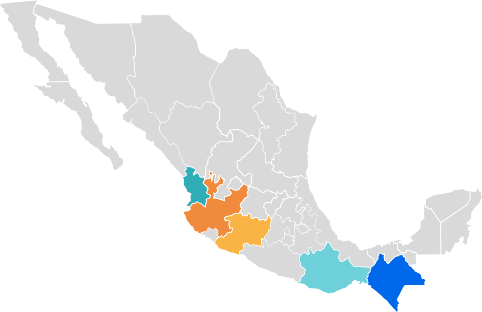 Áreas de intervención en México